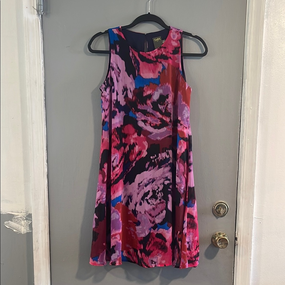 Taylor Pink Red Sleeveless A-line Mini Dress Size‎ 2